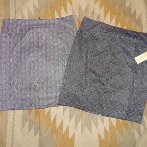 2 Michael Kors L Skirts - Black & White Herringbone & Tweed Pattern - 1 With Tag